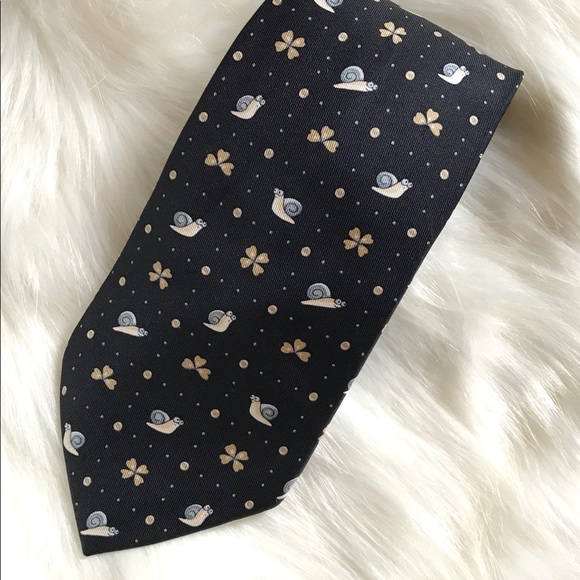 Hermes Other - Hermes! Snail & Clover Silk Tie! 🐌